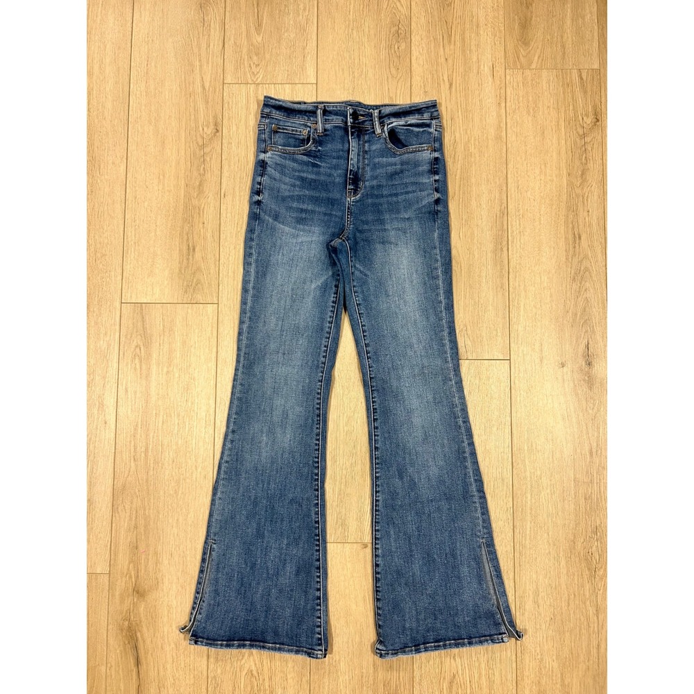 American Eagle Outfitters Blue Flare Jeans - 8 Long